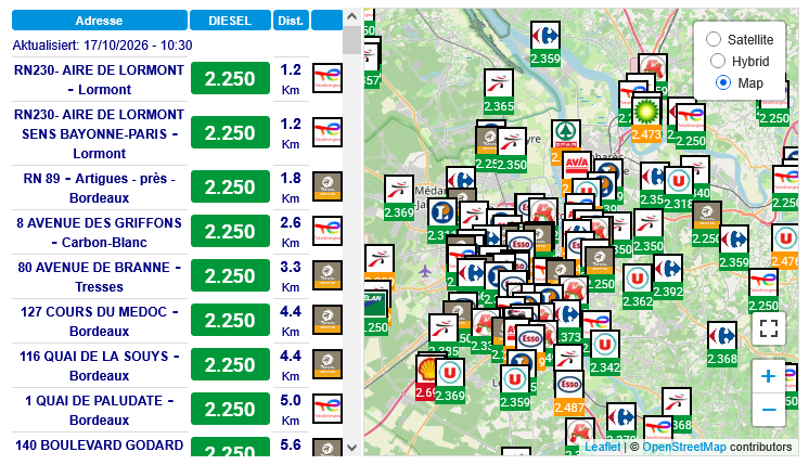 cheap fuel finder Komparing